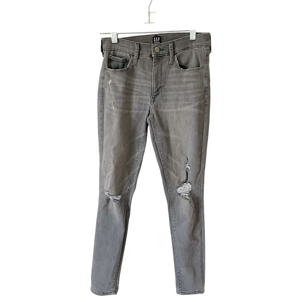 Gap Favorite Distressed Jegging Denim Jeans Gray Size 2/26